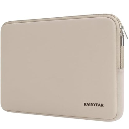 RAINYEAR 13 Inch Laptop Sleeve Case Compatible with 13 Inch MacBook Neo A18 A3404 13.3 Inch MacBook Air/Pro M1 M2 M3 M4 M5 A3449, Protective Soft Padded Laptop Carrying Bag Cover, Khaki - color: Khaki, size: 13 Inch