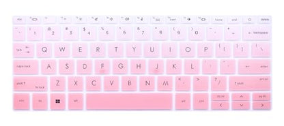 Silicone Keyboard Skin Cover Compatible with HP EliteBook 840 845 G9 G10 14" & HP EliteBook 830 835 G9 G10 13.3 inch Laptop (Not fit 840 845 1040 G8 G7 G6 G5 G4 G3) - Gradient Pink - color: Gradient Pink