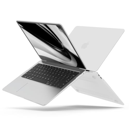 B BELK for MacBook Air 13 inch Case M1 2021 2020-2018 A2337 A2179 A1932 | Matte Plastic Laptop Hard Shell for MacBook Air 13.3 inch Case with Keyboard Cover & Screen Protector, Frost Clear - color: Frost Clear