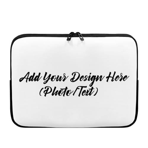 Custom Laptop Sleeves Compatible with 10-17 Inch Notebooks, Portable Tablet Accessories Case with Personalized Design - color: A Custom, size: 13 Inch