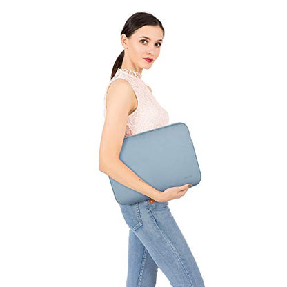 MOSISO Laptop Case 13.3 inch, 13-13.3 inch Laptop Sleeve with Small Case | Compatible with MacBook Air/Pro 13/Pro 14 M5 M4 M3 M2 M1, HP Dell ASUS Lenovo, Neoprene Computer Sleeve Bag, Airy Blue - color: Airy Blue, size: 13.3 inch
