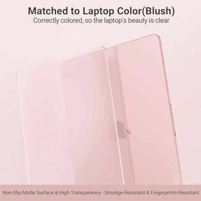 MOSISO Compatible with MacBook Neo Case 13 inch 2026 A3404 A18 Pro Chip | 4 in 1 Kit Ultra-Thin Exact-Fit Scratches&Fingerprints Resistant Protective Hard Shell Matte Case Cover, Blush Clear - color: Blush Clear