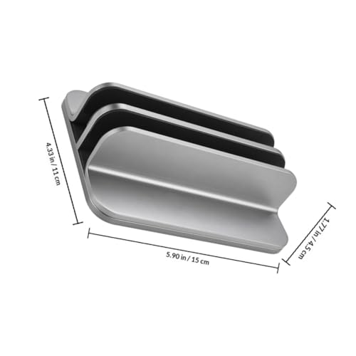 PRETYZOOM Dual Slot Aluminum Vertical Laptop Stand Holder for Desk, Vertical Laptop Base and Notebook Mount Base, Space-Saving Cooling Rack Compatible with MacBook Pro Air and Tablets