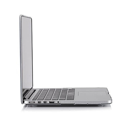 RUBAN Case Compatible with MacBook Pro 13 inch 2015 2014 2013 2012 (A1502 & A1425 Models), Plastic Hard Shell Case & Keyboard Cover for Old Version MacBook Pro Retina 13 Inch, Clear - color: Crystal Clear