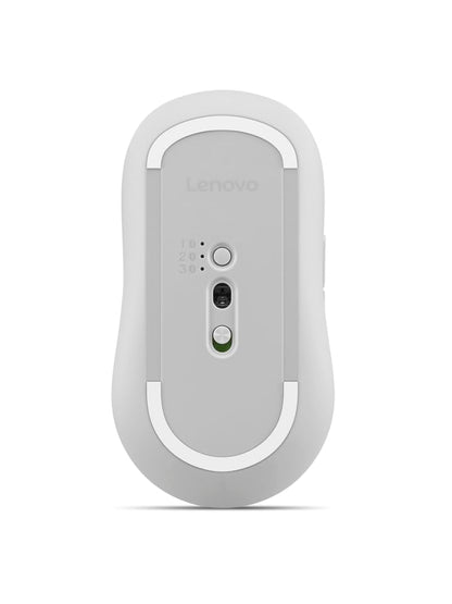 Lenovo Yoga Bluetooth Silent Mouse, 3 Level DPI Adjustment, 36 Month Battery Life, Bluetooth 5.3, 3 Device Paring, Whisper Quiet, Programmable Buttons, Smooth Finish, Seashell - color: Seashell