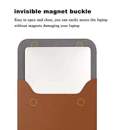 MOSISO Laptop Case 13.3 inch, 13-13.3 inch Laptop Sleeve Compatible with MacBook Neo 13 A18 Pro A3404 /Air 13/Pro 13/Pro 14 M5 M4 M3 M2 M1, Faux Suede Leather Case with Small Bag, Brown - color: Brown