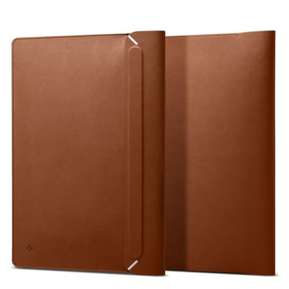 Spigen Valentinus Protective Laptop Sleeve, 16-Inch MacBook | For MacBook Pro/Air M1-M5 Chips (2021-2026) - Classic Brown - color: Classic Brown, size: 16-inch