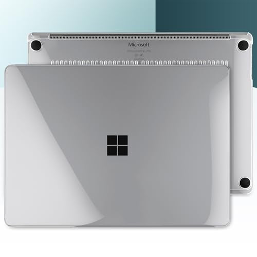 Batianda Premium Case for Surface Laptop 13.8 Inch 2024-2026, Crystal Clear | Fits Surface Laptop 7th/8th for Business 1.2mm Lightweight Ultra-Slim Hard Shell with Keyboard Cover & Screen Protector - color: Transparent