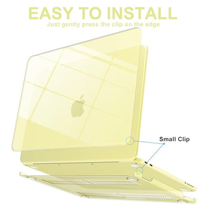 AKIT Compatible with MacBook Neo 13 inch Case 2026 Release Model A3404 with A18 Pro Chip, [Ultra-Thin] Hard Shell Case&Keyboard Cover&Screen Protector for New MacBook Neo 13 inch, Crystal Citrus - color: Crystal Citrus