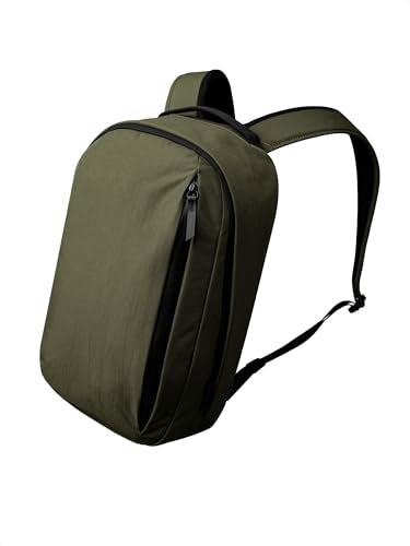 ALPAKA Metro Backpack 12L Compact Laptop Backpack Army Green | Laptop Sleeve Fits 14-inch Laptop, Internal Water Bottle pocket for Men and Women, Weatherproof Fabric Axoflux 300D - color: Green-axoflux 400d