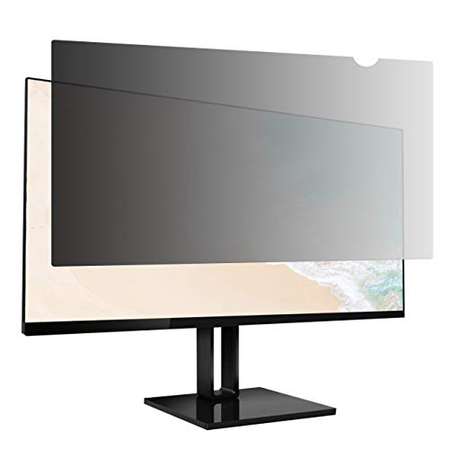 Amazon Basics Privacy Screen Filter for 24 Inch 16:9 Widescreen Monitor, Anti-Glare, Blue Light Filter, Anti-Scratch, Easy Installation, Removable, UV Protection, Eye Protection (20.94"x11.79") - size: 24 Inch (16:9 )