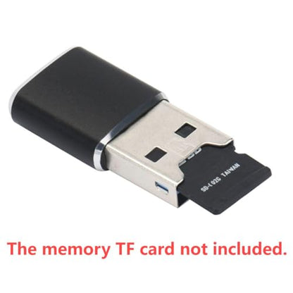 ChenYang USB 2.0 to Micro SD T-Flash TF M2 Card Reader for Mobile Phone and Tablet Black Mini Size - color: USB2.0 to TF+micro SD