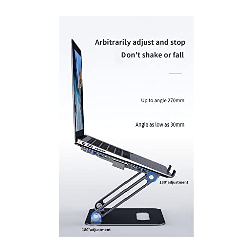 Foldable Laptop Cooling Stand Desk Fan Adjustable Base Aluminum for - color: D