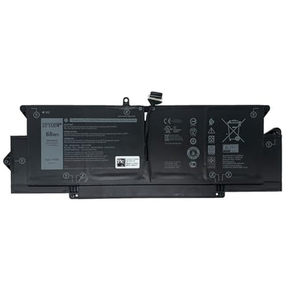 Y7HR3 Laptop Battery 68Wh 5667mAh 6-Cell 11.4V Compatible with Dell Latitude 7310 7410 / Latitude 7410 Chromebook Enterprise Series 35J09 JHT2H 4V5X2 HRGYV WY9MP XMV7T 009YYF