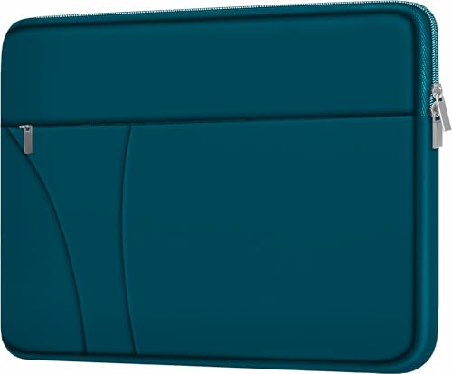 Laptop Sleeve Case 14 inch, Traveling Laptop Cover with Zippered Pocket, Shockproof Protective Carrying Briefcase Computer Bag for 14" MacBook Air/Pro, HP, Dell, Lenovo, Acer, Cyan - color: Cyan, size: 14 inch