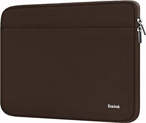 Laptop Sleeve Bag 15.6 inch, Shockproof Protective Notebook Case with Accessory Pocket, Briefcase Carrying Laptop Sleeve for 15.6" HP, ASUS, Dell, Lenovo, Acer -Coffee - color: Coffee, size: 15.6 inch