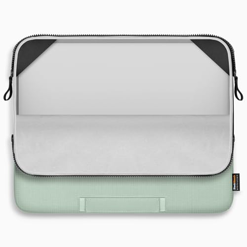 15.6-16 inch Laptop Sleeve Case Protective Briefcase Computer Bag, Green | Waterproof Polyester, Fits Most Laptop Models, Shockproof Interior, Smooth Zippers, Slim Profile - color: Green, size: 16inch