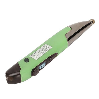 Yinhing Pen Rechargeable Portable Optical Mode for PC Laptop Luminous Silent Handheld Small Design (Green) - color: Green