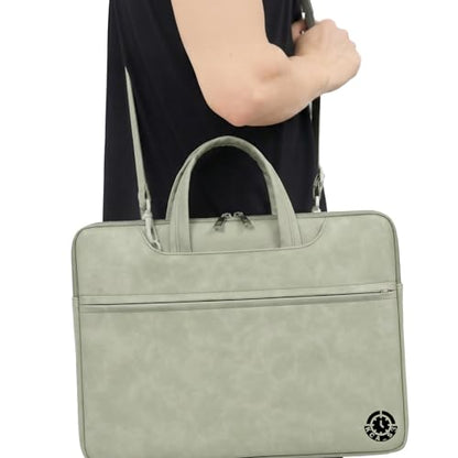 Professional Crossbody Business Bag 15-16 Inch ONLY MacBook Pro 15 16 Dell XPS 15 Inspiron HP Huawei Spectre Victus Lenovo IdeaPad Slim 7 Legion ASUS VivoBook 15 16 TUF Gaming Acer Swift Green - color: Green, size: Large 15-16 Inches