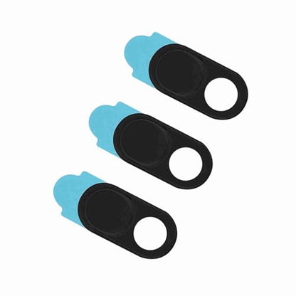 3pcs Metal Lens Cap Webcam Privacy Cover Sticker for Smartphone & Tablets, Ideal for Cyber Protection, Adhesive Design, Compatible with Most Laptops and Tablets (Black) - color: Black