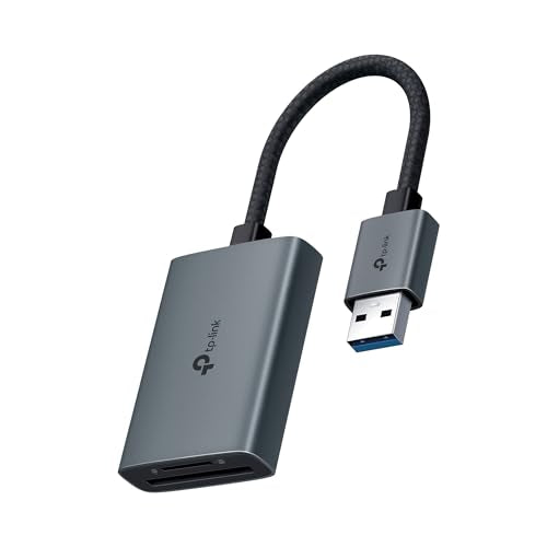 TP-Link SD Card Reader, High-Speed USB 3.0 to SD & microSD Card Reader, Aluminum Dual Slot Memory Card Reader for Laptop & More, Supports 2TB SD/SDHC/SDXC/microSD/microSDHC/microSDXC/TF Cards (UA430) - style: USB A