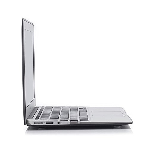 RUBAN Case Compatible with MacBook Air 13 Inch (Models: A1369 & A1466, Older Version 2010-2017 Release), Slim Snap On Hard Shell Protective Cover, (Grey) - color: Grey
