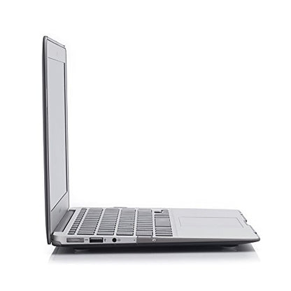 RUBAN Case Compatible with MacBook Air 13 Inch (Models: A1369 & A1466, Older Version 2010-2017 Release), Slim Snap On Hard Shell Protective Cover, (Grey) - color: Grey