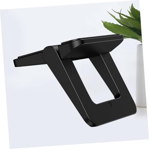 2pcs Mini Laptop Stand Foldable Portable Notebook Holder Desktop Laptop Stand Holder Bracket for Travel Work Home Black