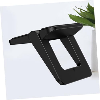 2pcs Mini Laptop Stand Foldable Portable Notebook Holder Desktop Laptop Stand Holder Bracket for Travel Work Home Black