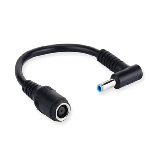 90 Degree Laptop Charger Converter Cable, 7.4x5.0mm Female to 4.5x3.0mm Male Tip, Portable Adapter for Home, Travel and Work