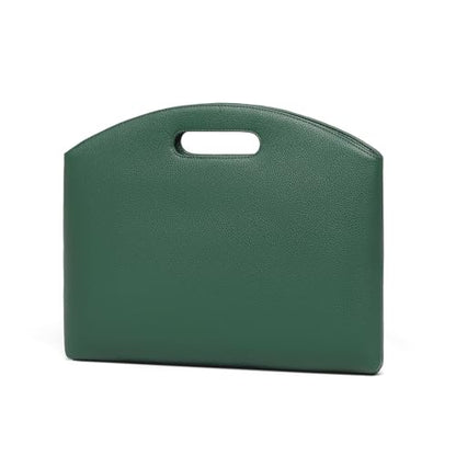 Official Document Computer Bag Stylishly Sleek with Multiple Compartments and Easy to Carry Design - color: Forest Green/Pu