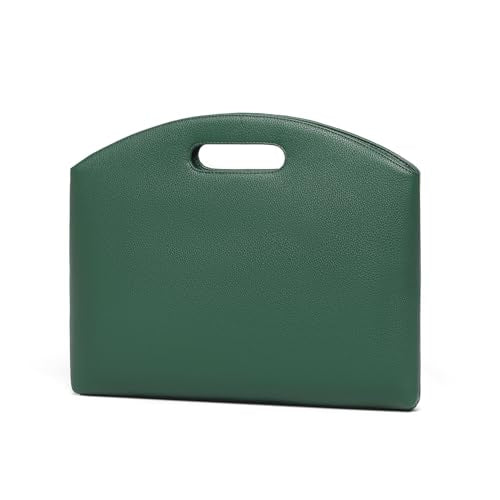 Official Document Computer Bag Stylishly Sleek with Multiple Compartments and Easy to Carry Design - color: Forest Green/Pu