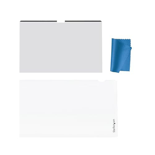 StarTech 13.3in 16:10 Laptop Privacy Screen, Flip-Up, +/-30 Deg. View | Anti-Glare Blue Light Filter, Laptop Security Shield, Touch-Enabled Privacy Filter