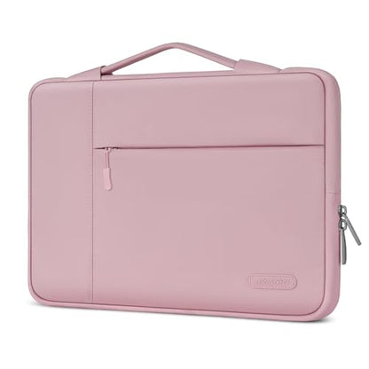 MOSISO Laptop Case 14 inch, 14 inch Laptop Sleeve with Handle Compatible with HP Lenovo Dell ASUS Acer, HP Stream, Dell Latitude, Lenovo IdeaPad, Polyester Multifunctional Computer Bag, Pink - color: Pink, size: 14 inch
