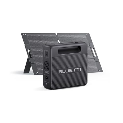 BLUETTI Solar Generator Handsfree 1 with 100W 268Wh 300W LFP (No Backpack) | 5 Output Ports, 0-80% in 45% Min, World's Slimmest Power Station, Portable Power Station for Camping, Drones, Photography - style: BLUETTI Handsfree 1 power station+100W Solar Pa