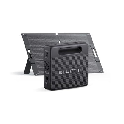 BLUETTI Solar Generator Handsfree 1 with 100W 268Wh 300W LFP (No Backpack) | 5 Output Ports, 0-80% in 45% Min, World's Slimmest Power Station, Portable Power Station for Camping, Drones, Photography - style: BLUETTI Handsfree 1 power station+100W Solar Pa