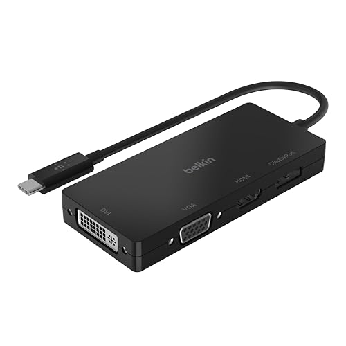 Belkin Adpt,Usbc-Hdmi,Vga,Dvi,Dsplypt,Blk - style: USB-C to VGA/DVI/HDMI/DisplayPort