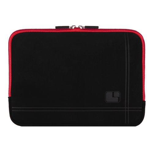 13 Inch Laptop Sleeve Neoprene Padded Case for Work and Commute - Red - color: Red