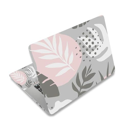 Laptop Skin Sticker Decal, 12" 13" 13.3" 14" 15" 15.4" 15.6 inch Personalized Universal Vinyl Notebook Skin Sticker Cover Art Protector Decal with Free 2 Wrist Pads, Tropical Leaves - color: Tropical Leaves