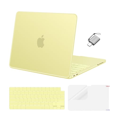 MOSISO Cover Compatible with MacBook Neo Case 13 inch 2026 Release Model A3404, Ultra-Thin Scratch & Crack Resistant Protective Hard Shell Case&TPU Keyboard Cover&Screen Film&Type C, Citrus - color: Citrus