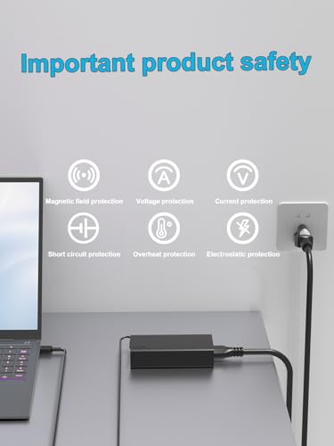 New Slim 140W Watt USB-C AC Charger Compatible with Lenovo Slim Pro 7 9, Yoga Pro 9 7 7i 9i, Legion 9, Legion Pro 5 5i 7 7i, ThinkPad Z16, Yoga Slim 7 5 Laptop Type C Power Adapter