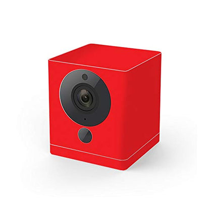 MightySkins Skin Compatible with Wyze Cam V2 - Solid Red | Protective, Durable, and Unique Vinyl Decal wrap Cover | Easy to Apply, Remove, and Change Styles | Made in The USA - color: Red