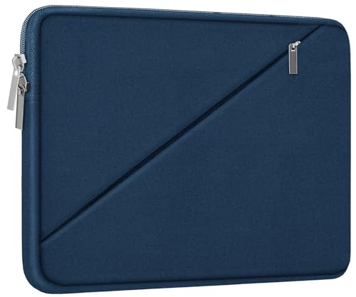 Laptop Sleeve 15.6 inch, Traveling Carrying Computer Sleeve Bag with Zippered Pocket, Shockproof Protective Laptop Case Compatible for Apple Notebook, HP, Dell, Acer, Asus, Lenovo, Deep Blue - color: Deep Blue, size: 15.6 inch