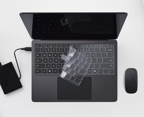 CaseBuy Clear Ultra Thin Keyboard Cover for 2023-2019 Microsoft Surface Laptop 6, 5, 4, 3, 13" & 15" Touchscreen Keyboard Protector Skin (Not Fit 2024-2025 Surface Laptop 7 13.8 & 15") - size: Surface Laptop 6/5/4/3 13/15 inch (2023-2019)