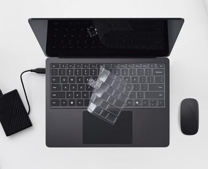 CaseBuy Clear Ultra Thin Keyboard Cover for 2023-2019 Microsoft Surface Laptop 6, 5, 4, 3, 13" & 15" Touchscreen Keyboard Protector Skin (Not Fit 2024-2025 Surface Laptop 7 13.8 & 15") - size: Surface Laptop 6/5/4/3 13/15 inch (2023-2019)