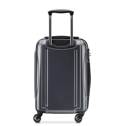 DELSEY PARIS Helium Aero Hardside Expandable Luggage with Spinner Wheels, Titanium, Carry-On 19 Inch - color: Titanium, size: Carry-On 19 Inch