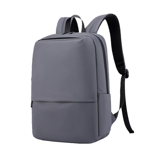 Business Travel Laptop Backpack, Large Water Resistant Travel Backpack | with USB Charging Port, Lightweight Commuter Computer Casual Daypack with Trolley Sleeve for Men Women - color: Gray