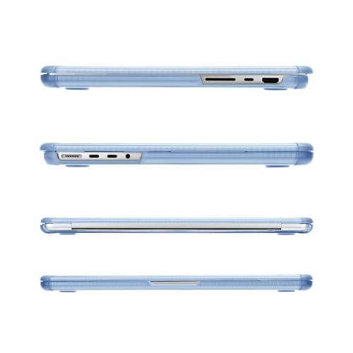 MOSISO Compatible with MacBook Pro 14 inch Case M5 M4 M3 M2 M1 2026-2021 | 3 in 1 Kit Anti-Crack Hard Shell with TPU Bumper, A3427 A3426 A3434 A3112 A3185 A3401 A2918 A2992 A2779 A2442, Sky Blue - color: Sky Blue