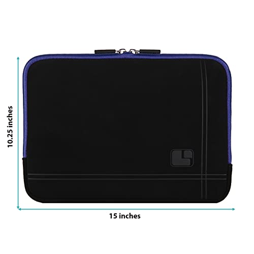 eBigValue 15 inch Laptop Sleeve Pouch with External Accessories Pocket Compatible with MacBook/////Laptops