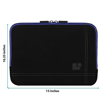 eBigValue 15 inch Laptop Sleeve Pouch with External Accessories Pocket Compatible with MacBook/////Laptops